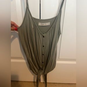 Abercrombie Tank Tops with buttons and knot detail